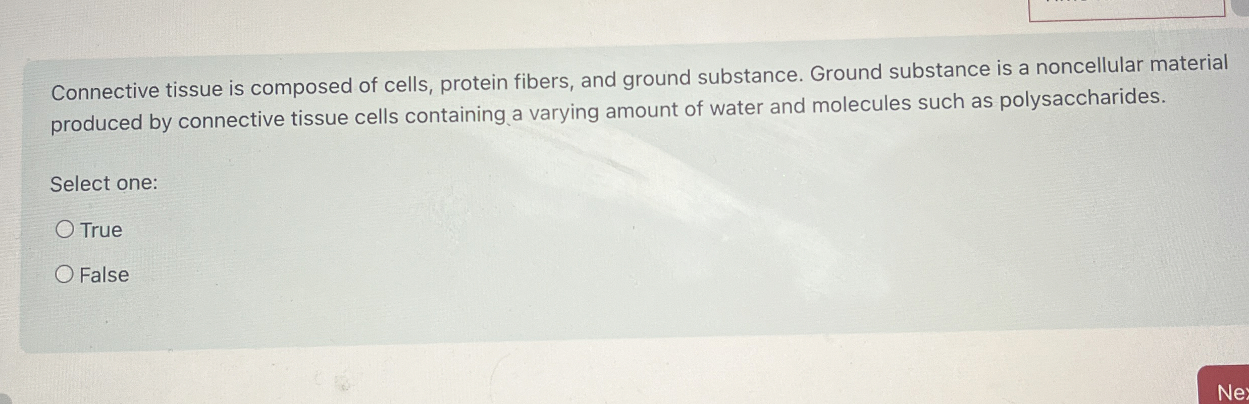 Solved Connective tissue is composed of cells, protein