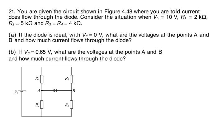 Solved 21. You are given the circuit shown in Figure 4.48 | Chegg.com
