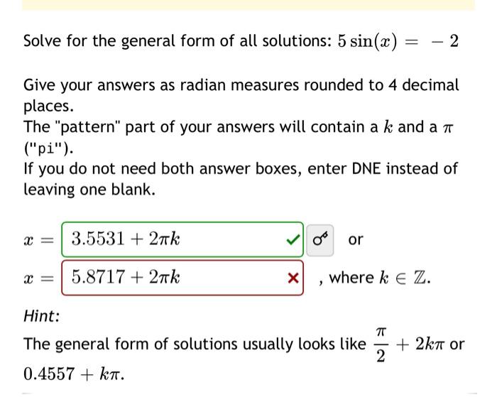Solved Solve for the general form of all solutions: | Chegg.com