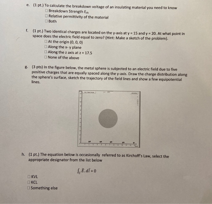 Solved e. (1 pt.) To calculate the breakdown voltage of an | Chegg.com