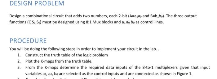 Solved Design a combinational circuit that adds two numbers, | Chegg.com