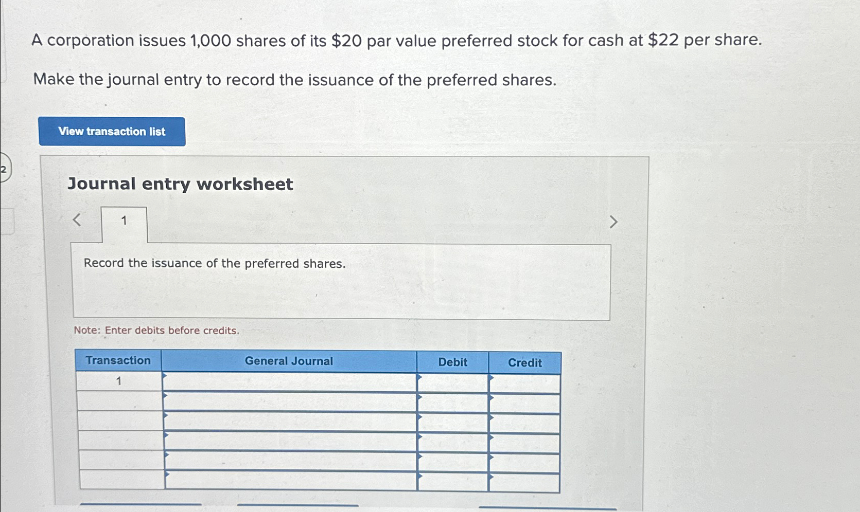 Solved A corporation issues 1,000 ﻿shares of its $20 ﻿par | Chegg.com