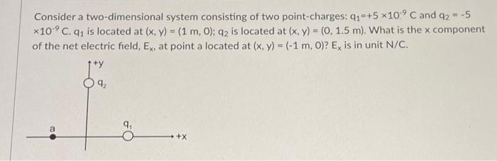 Solved Consider a two-dimensional system consisting of two | Chegg.com