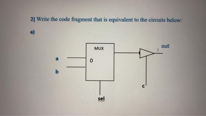 Solved 2] Write the code fragment that is equivalent to the | Chegg.com