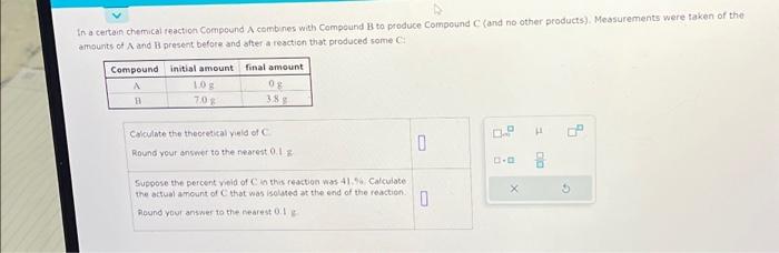 Solved In a certain chemical reaction Compound A combines | Chegg.com