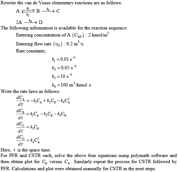 Solved: Chapter 6 Problem 20P Solution | Elements Of Chemical Reaction ...