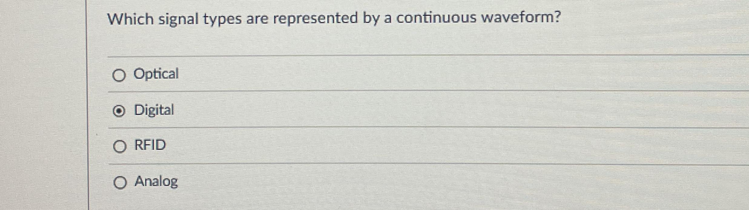 Solved Which signal types are represented by a continuous