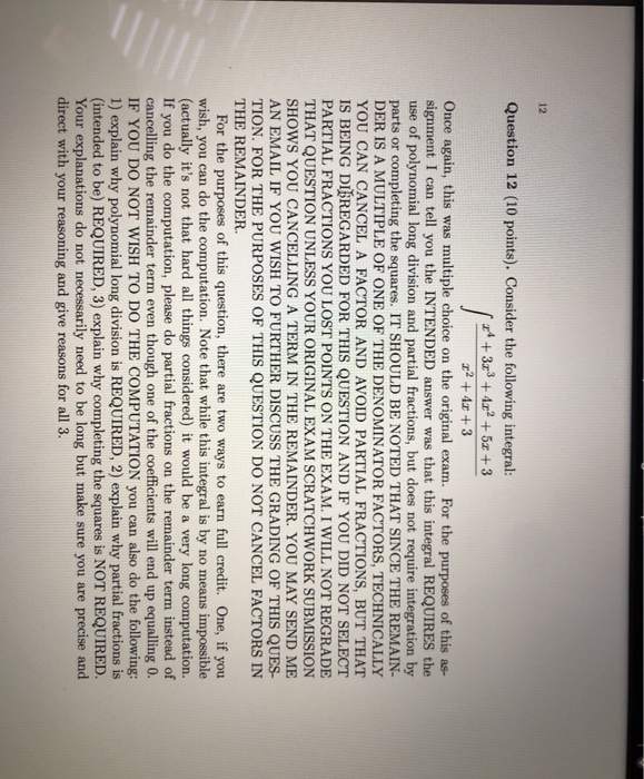 Solved 12 Question 12 (10 points). Consider the following | Chegg.com