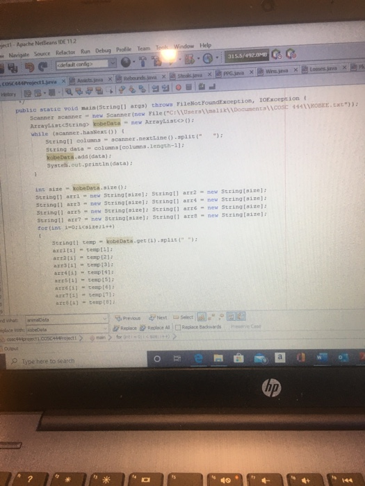Solved i’m trying to get my code to read from a file and | Chegg.com