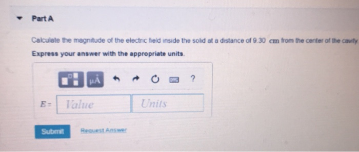 Solved Part A Calculate the magnitude of the electric | Chegg.com