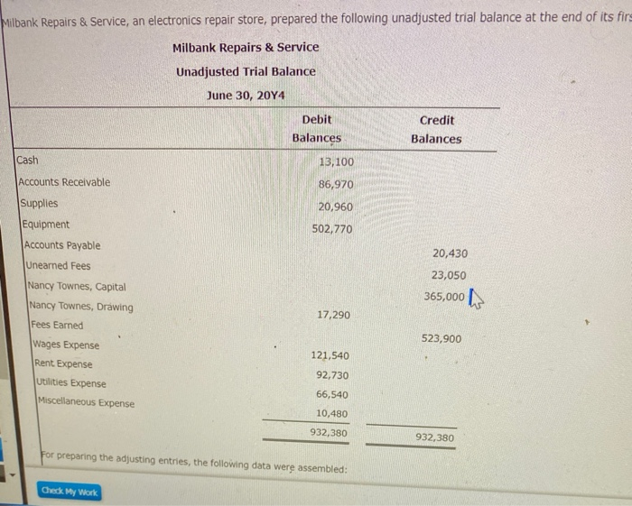 Solved for preparing the adjusting entries, the following | Chegg.com