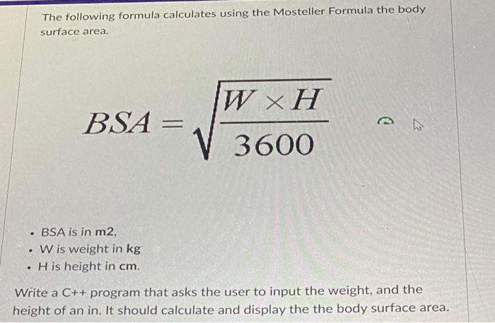 Solved The following formula calculates using the Mosteller | Chegg.com