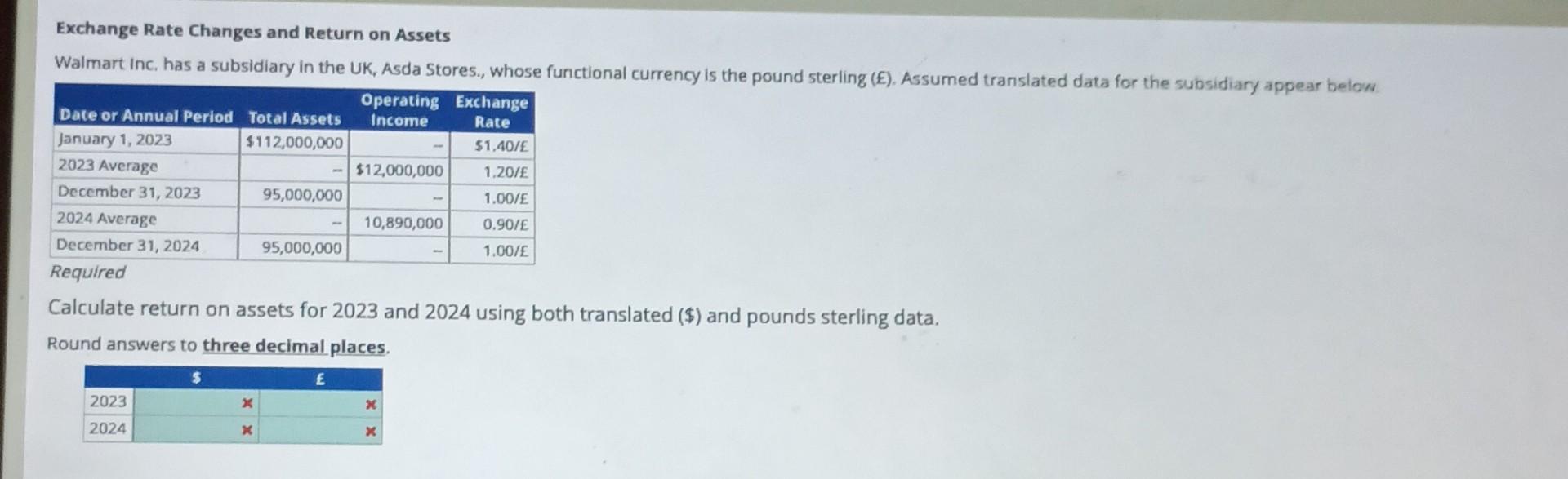 Asda exchange store rate