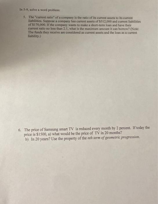 Solved 5. The 