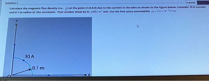 Solved Question 1 4 points Calculate the magnetic flux | Chegg.com