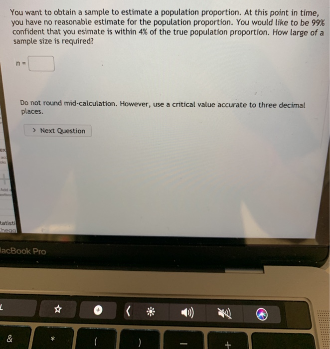 Solved You want to obtain a sample to estimate a population | Chegg.com