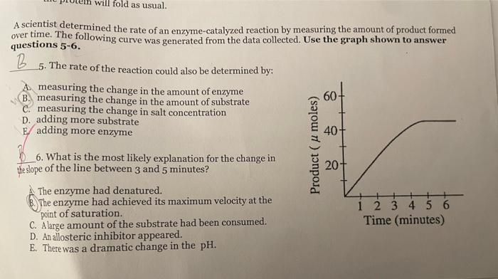 Solved A scientist determined the rate of an | Chegg.com