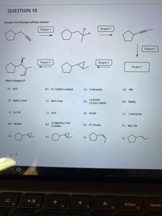 Solved QUESTION 10 Consider the following multistep | Chegg.com