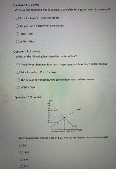 Solved Question 14 (2 points) Which of the following way is | Chegg.com