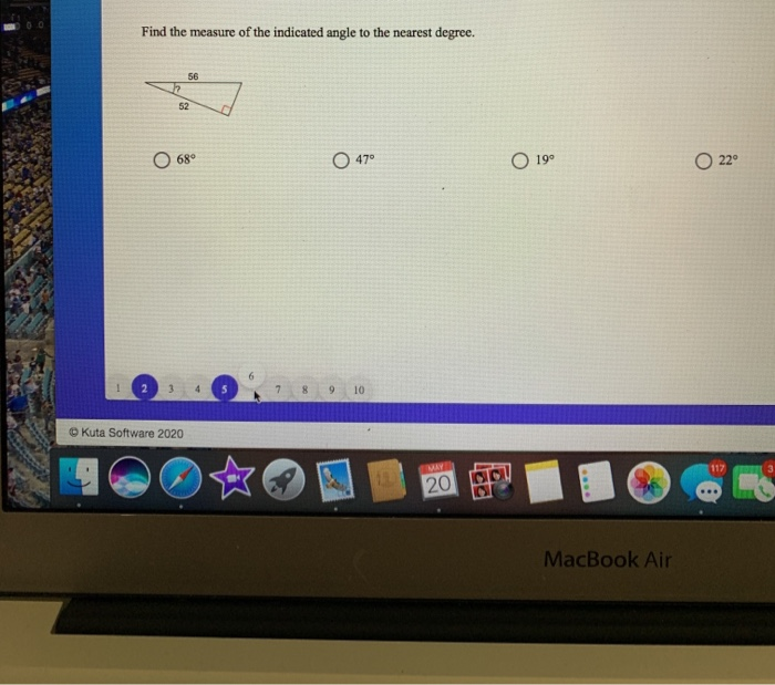 Solved Find the measure of the indicated angle to the | Chegg.com