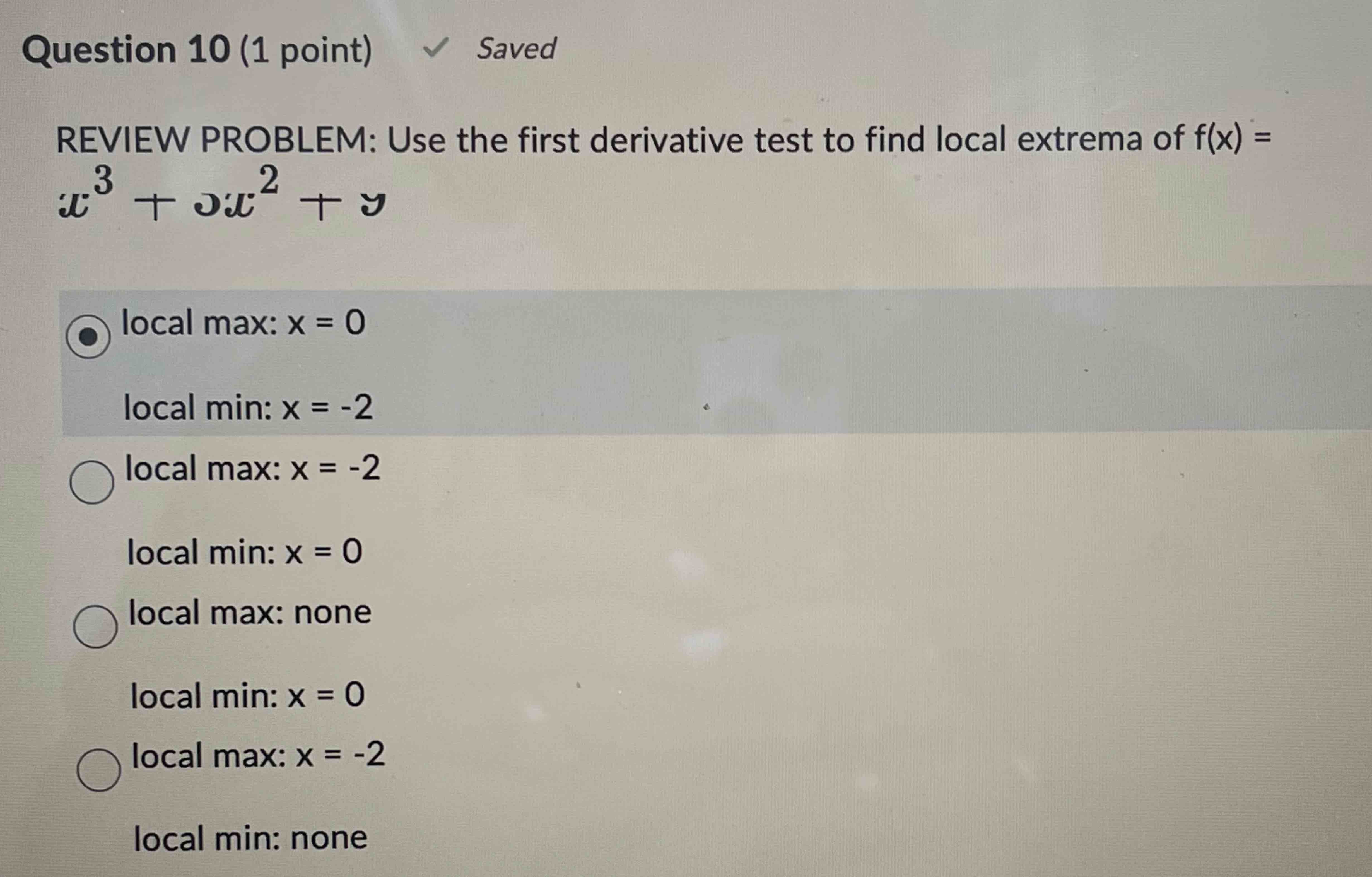 Solved Question 10 1 ﻿point Review Problem Use The First