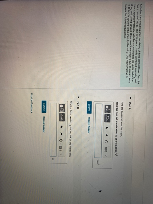 Solved Boxes A and B are connected to each end of a light | Chegg.com