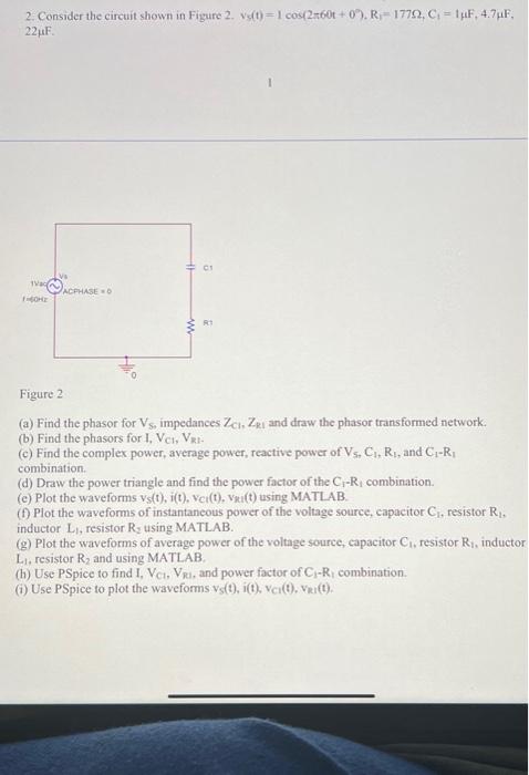 Solved 2. Consider The Circuit Shown In Figure 2. | Chegg.com