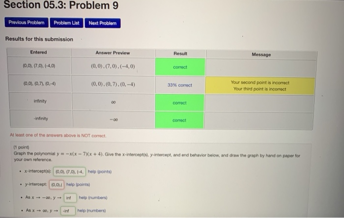 Solved Section 05.3: Problem 15 Previous Problem Problem | Chegg.com