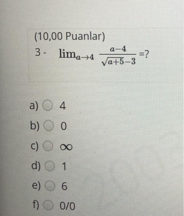 Solved 10 00 Puanlar 2 4 Va 5 3 3 Lima 74 A O 4 B Chegg Com