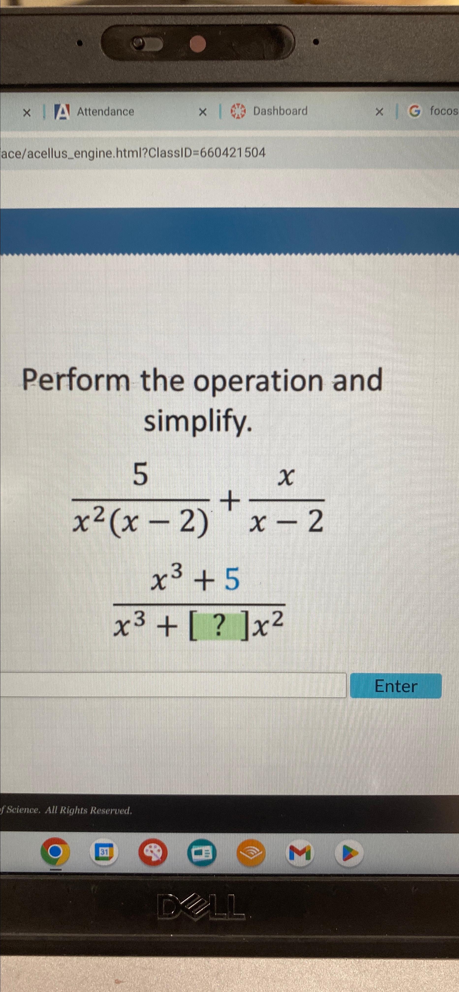 Simplify 5 X 2