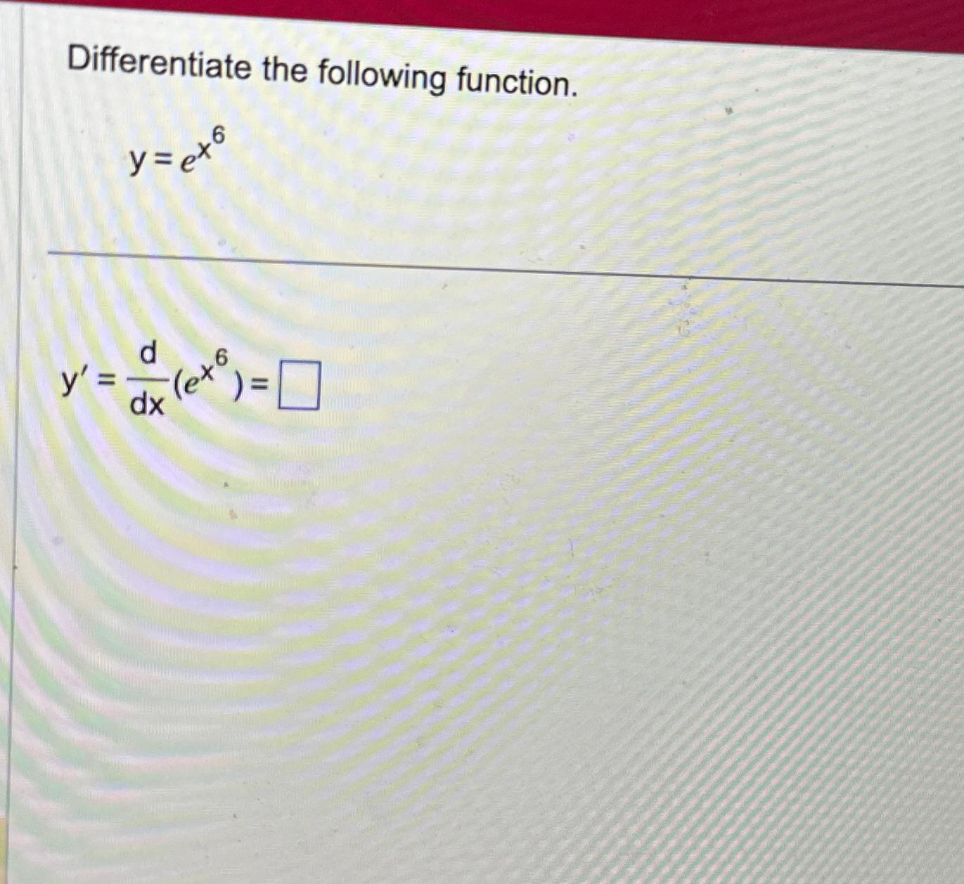 Solved Differentiate The Following