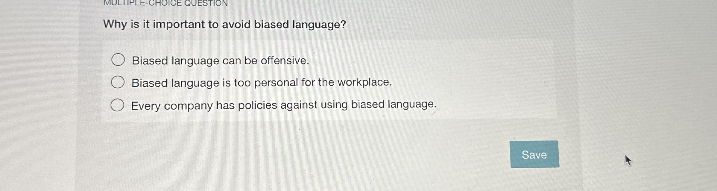 Solved MULIIPLE-CHOICE QUESTIONWhy is it important to avoid | Chegg.com