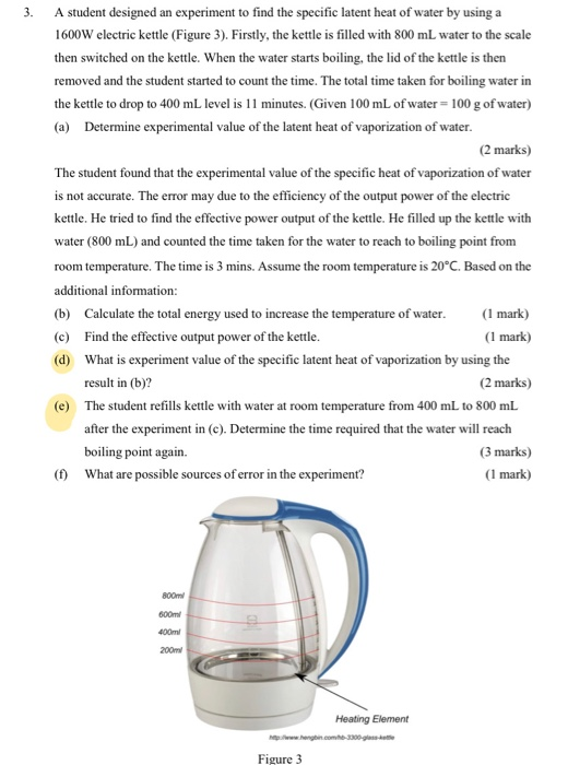 The physics of a boiling kettle – my question to the commission!