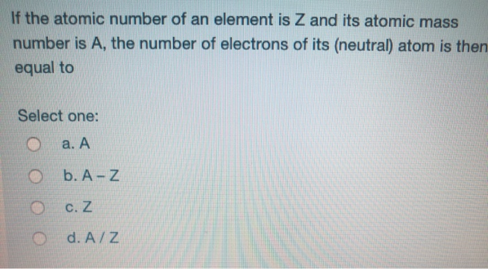 The mass number of an element is equal to which of the following