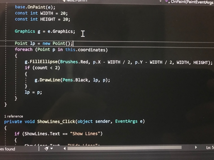 Solved I am running Visual Studio 2019 writing in C#. The 