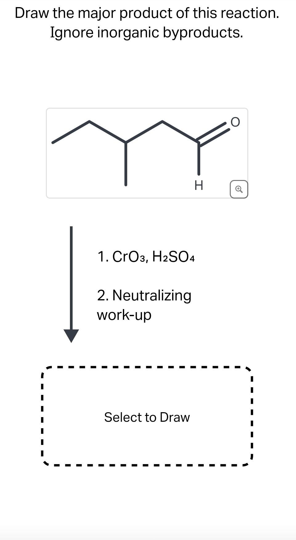 Solved Draw the major product of this reaction. Ignore | Chegg.com