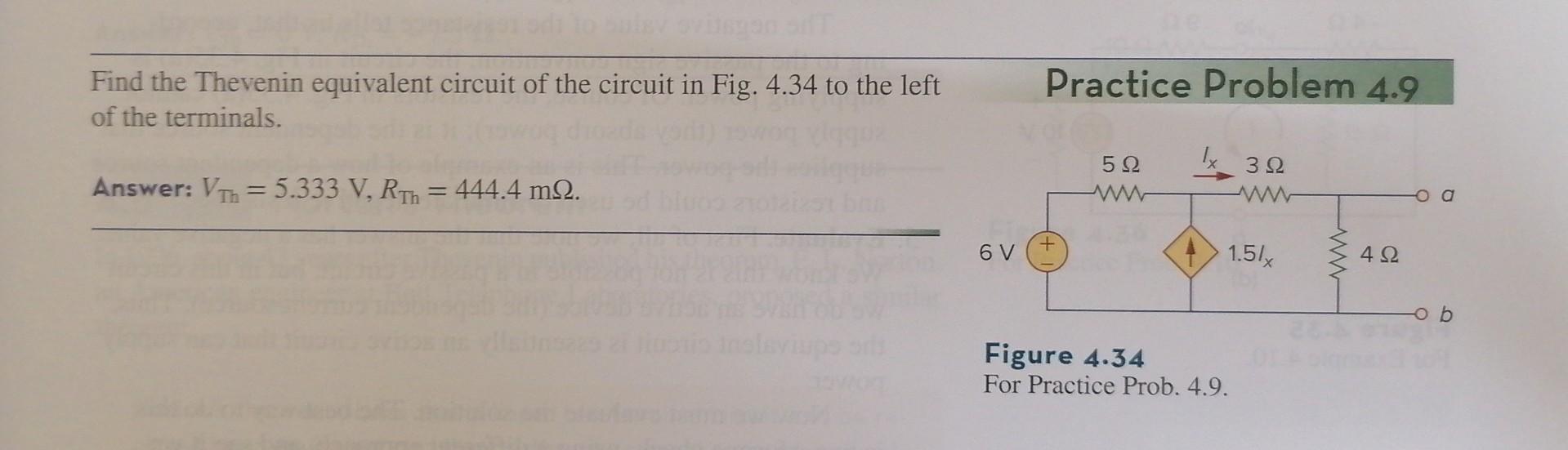 Solved Find The Thevenin Equivalent Circuit Of The Circuit | Chegg.com