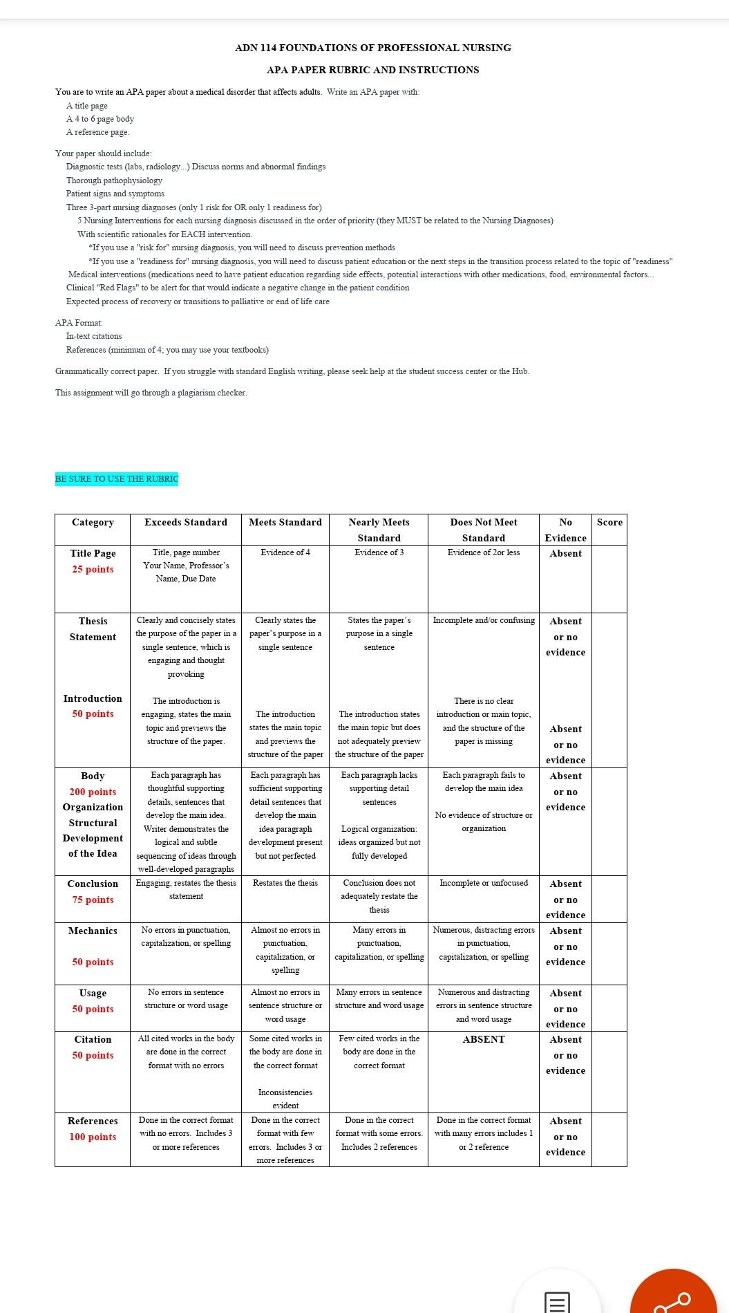 do-you-write-a-research-paper-apa-for-nursing-chegg