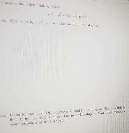 Solved Consider the differential equation " + - (4.2 + | Chegg.com