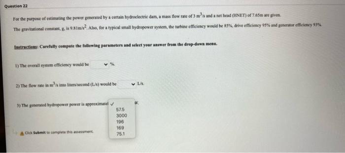 Solved Question 22 For the purpose of estimating the power | Chegg.com