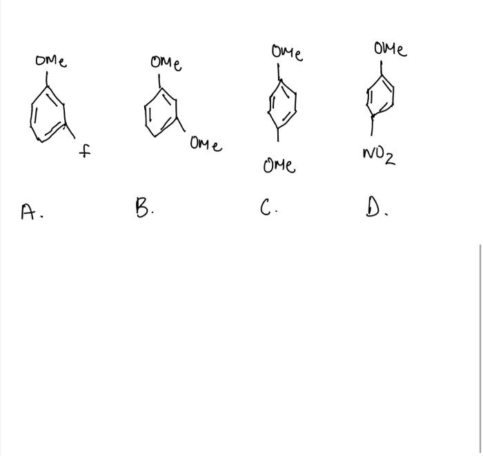 Solved rank the aromatic compounds from 1 most reactive to