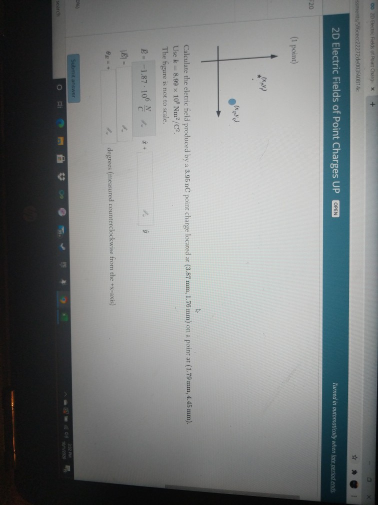Solved 00 20 Electric Fields of Point Charge X + | Chegg.com