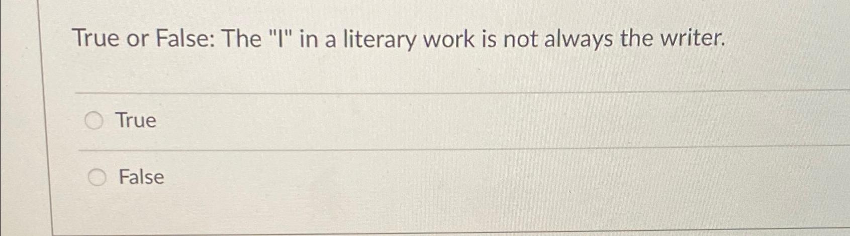 english essays are linear true or false