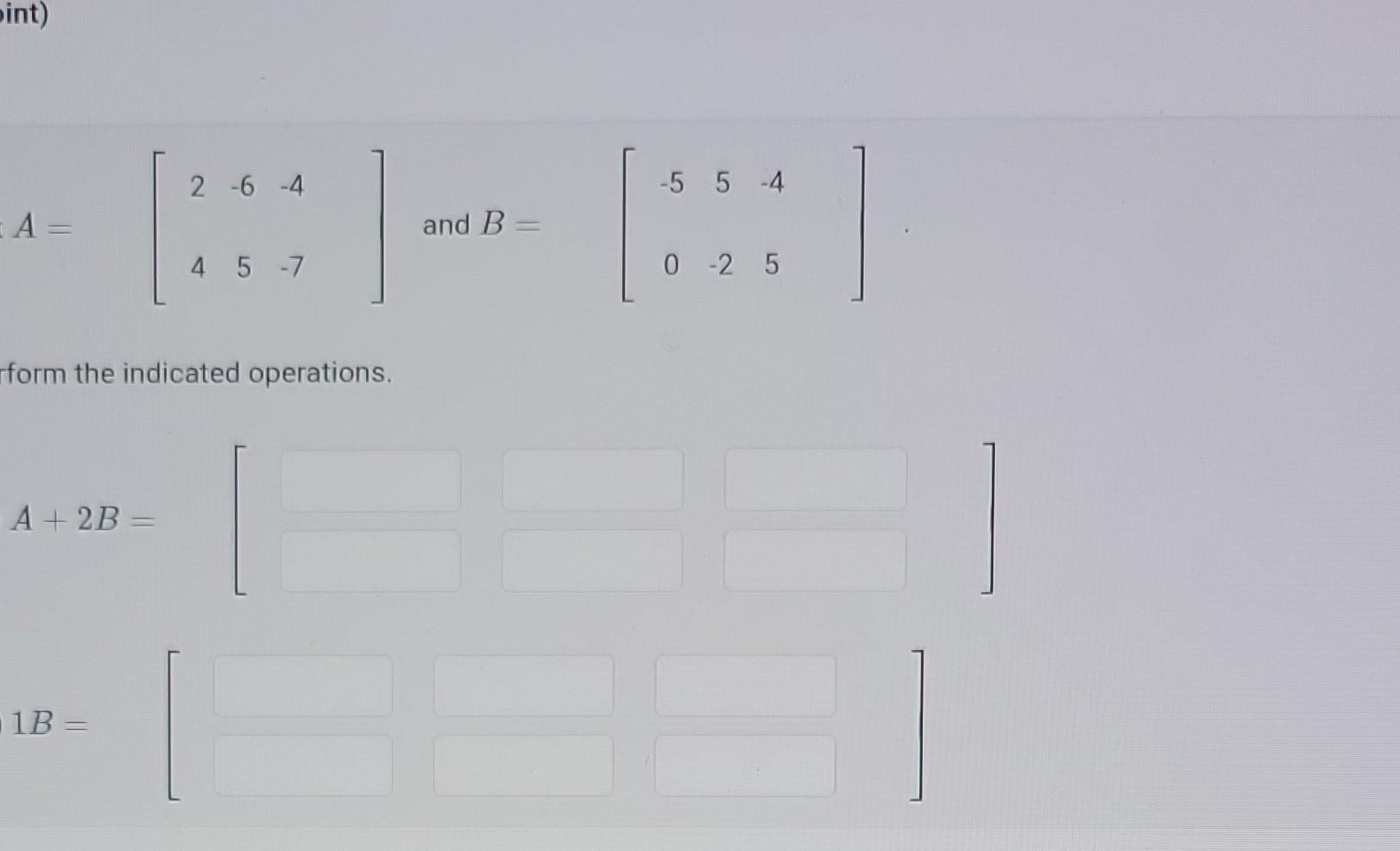Solved A=⎣⎡−555−3−5−2−1−34−542⎦⎤ determine the following | Chegg.com