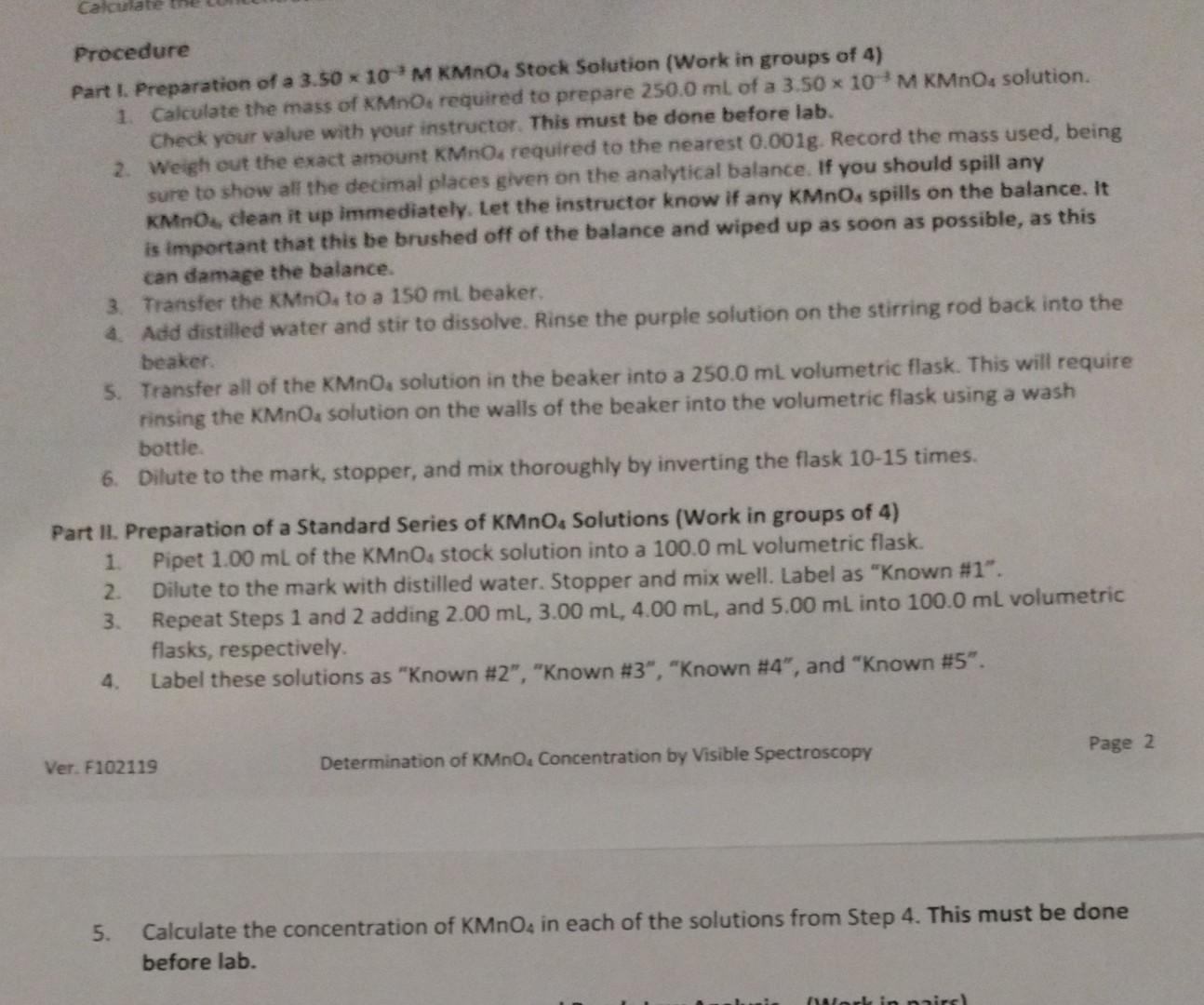 Solved not sure what value I'm doing the M1V1=M2V2. is it | Chegg.com