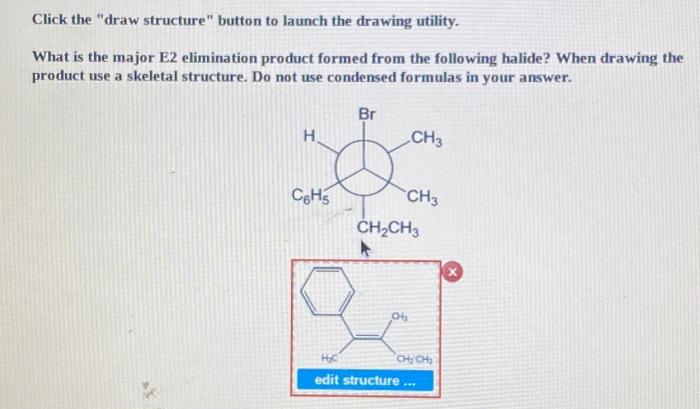 [Solved]: Click the "draw structure" button to laun