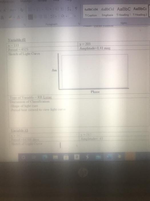 Solved Does this look correct? It's for Variable Star