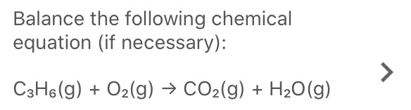 Solved Balance the following chemical equation (if | Chegg.com