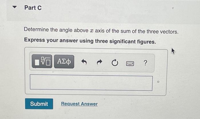 Solved Three vectors are shown in the figure. Their | Chegg.com