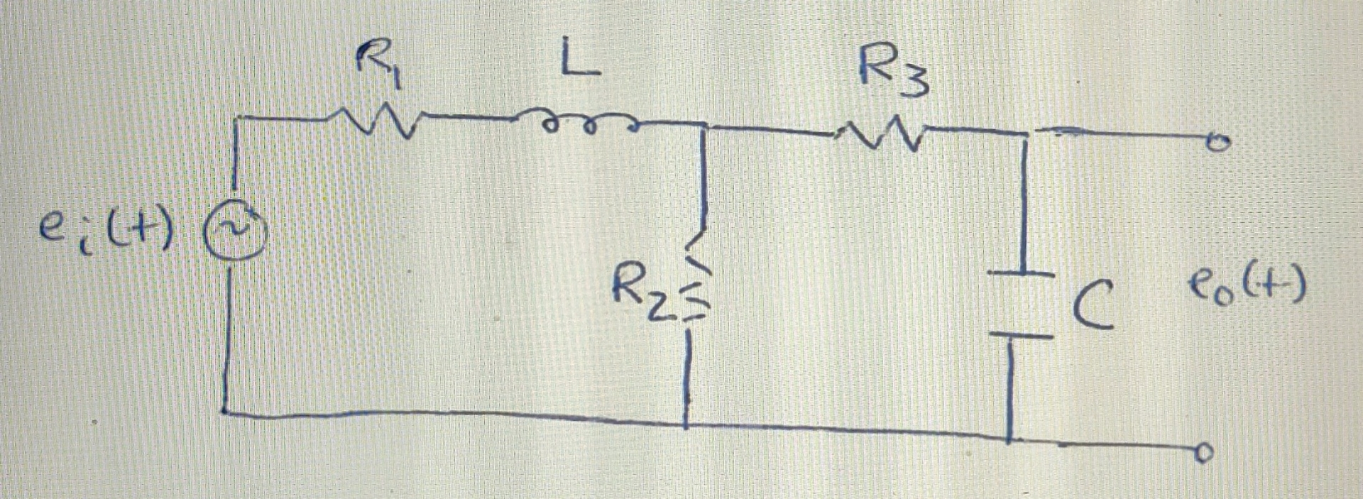 Solved An electrical system shown in Figure.(a) ﻿Derive a | Chegg.com